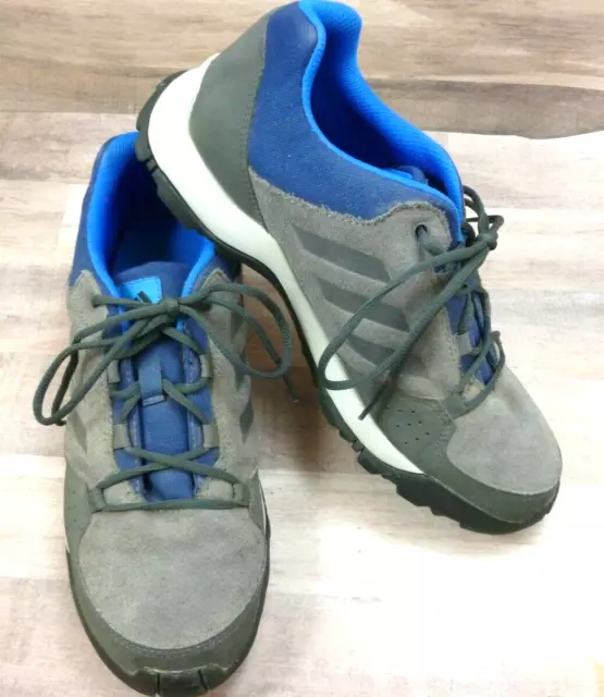 Adidas Terrex Hyperhiker Low K Hiking Shoe Blue/Gray EF2535 Women's 8 Kids 6.5