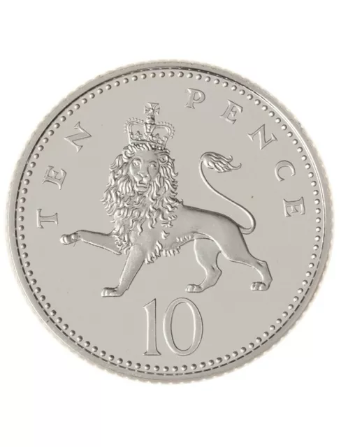 1971-2019 Proof Uncirculated 10p Ten pence British Coin