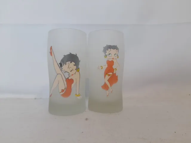 Betty Boop Collectable Glass Wear 2 Glasses