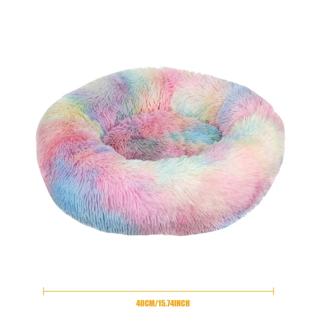 Donut Dog Bed - Round Calming Plush Dog Beds for Small Medium Large Dogs & Cats 8