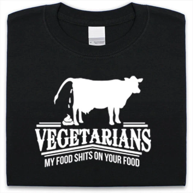 Vegetariani T-Shirt da Uomo e Donna, Divertente Regalo Rude