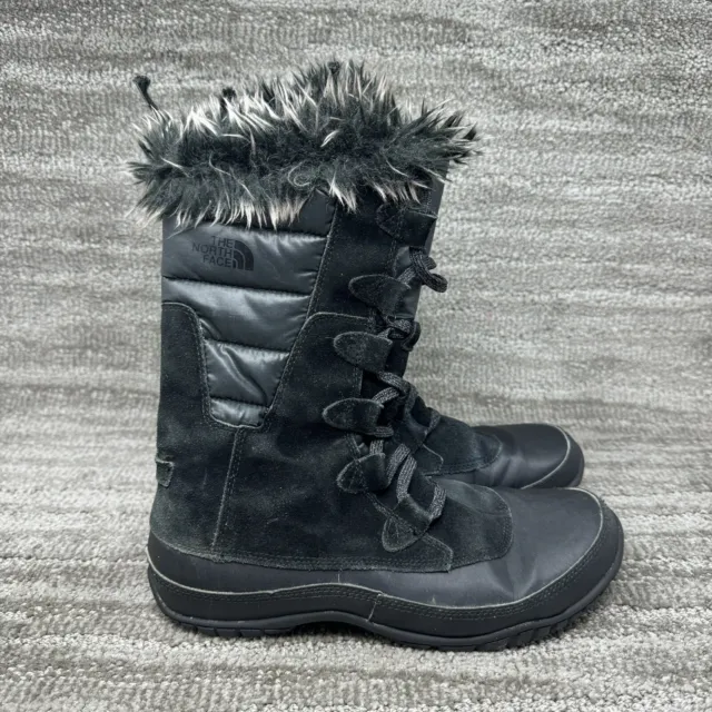 North Face Nuptse Purna Waterproof Winter Boot Women's Size 9 Black 200 Gram