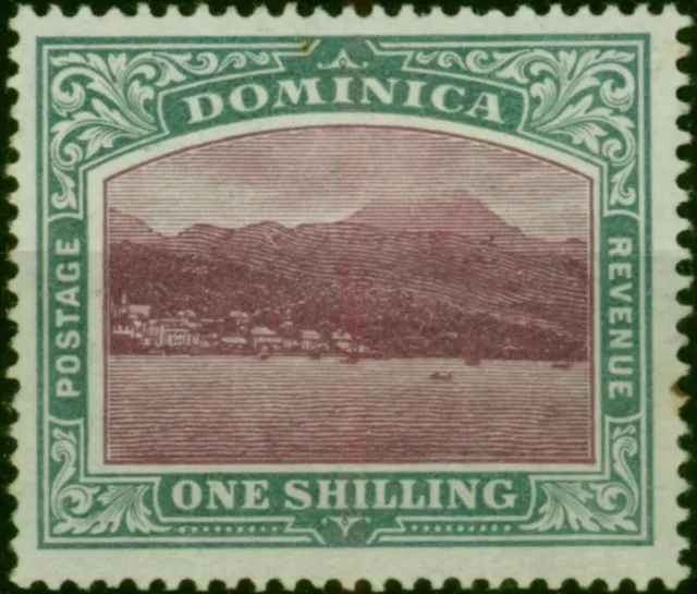 Dominica 1903 1s Magenta & Grey-Green SG33 Fine & Fresh MM