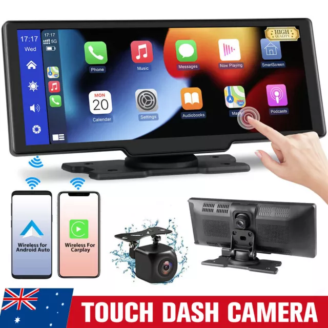 Dash Cam 4K Touchscreen Wireless Apple & Android Portable Auto GPS Dash Camera