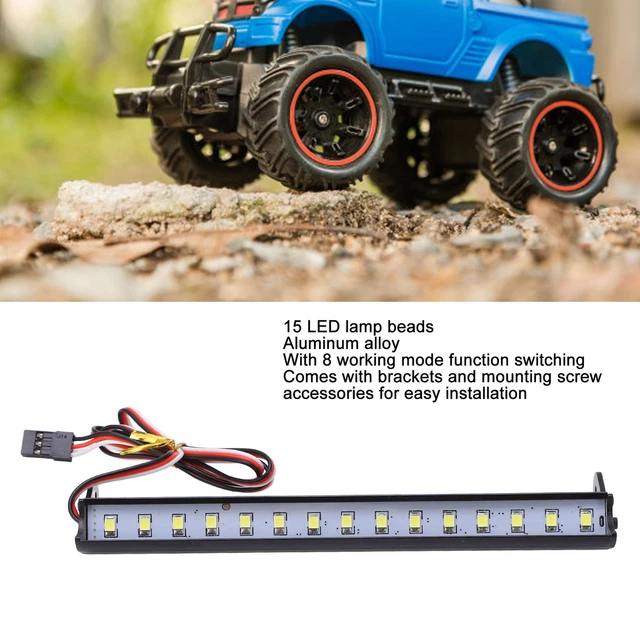 1/10 RC ROOF Light Bar Universal White Light RC Crawler Light Bar With