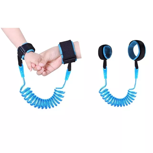 Laisse Enfant Bleu Bracelet Cordon Anti perte Sécurité Bébé Enfant Attache Poign