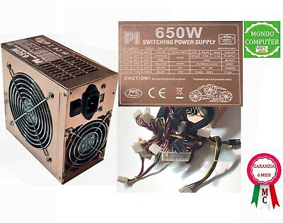 Alimentatore Pc Fisso   Atx   650W   Pi Switching Power    Ps 158G