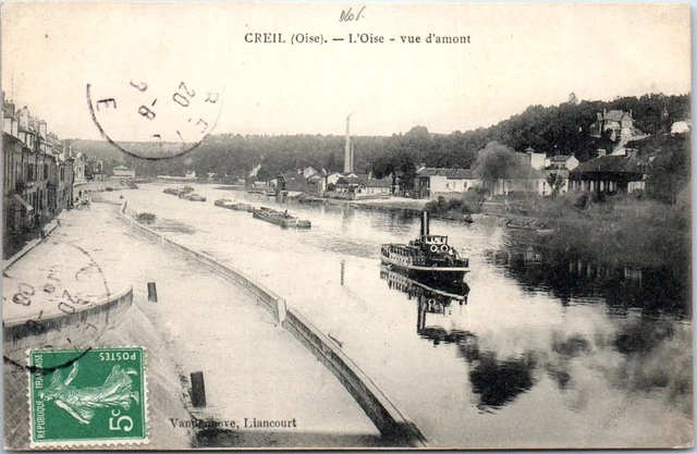 60 CREIL - l'oise, vue d'amont.