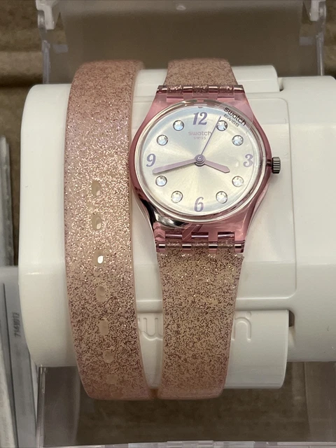 SWATCH ROSE PINK GLISTAR Womens Girls Watch New. 2015. 50.08 PicClick