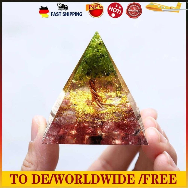 Baum Des Lebens Pyramide, Heilkristalle Chakra Steine Emf Schutz Orgon Pyramide