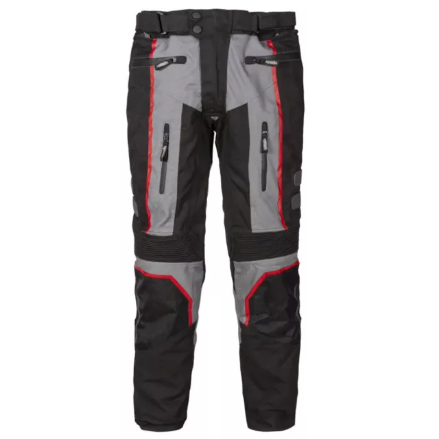 Spada Ascent V2 CE Motorcycle Motorbike Textile Trousers Black / Grey