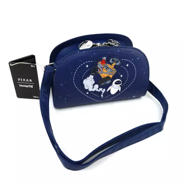 Loungefly Disney Pixar WALL-E EVE Crossbody Bag Purse Space Love Galaxy Heart