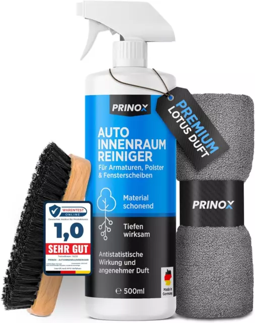 Prinox® Profi Auto Innenraum Reiniger Set 500Ml - Cockpitpflege Auto Für Die Inn