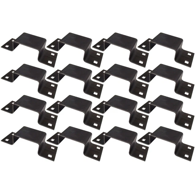 (16) Bolt-On Pocket Brackets Utility Trailer Stake Body 12 Gauge Steel B-2373G