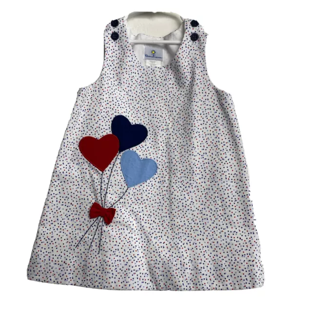 Florence Eiseman Baby Girl's heart balloons Dress Size 4