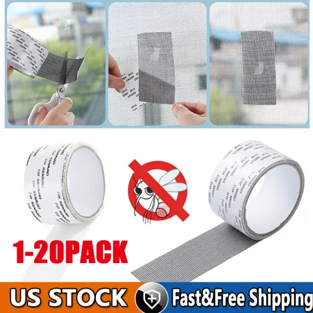 Screen Patch Repair Kit Window Repair Tape Fiberglass Covering Mesh Tool 5*200cm