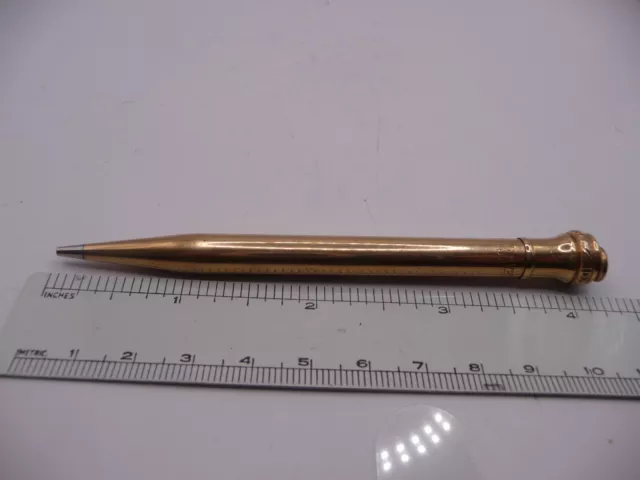 Wahl-Eversharp Vintage Smooth Gold Filled  l.l mm Ring Top Pencil---working 3