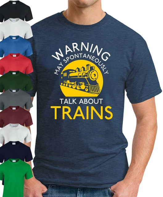 T-shirt MAY SPONTALLY TALK ABOUT TRENI > Stazioni Tubarie Regalo Ferroviario