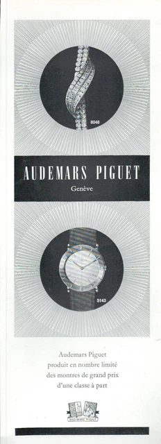 ▬► PUBLICITE ADVERTISING AD MONTRE WATCH Audemars PIGUET