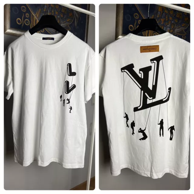 MINT! LOUIS VUITTON x Virgil Abloh Big Logo Floating LV T-Shirt Mens Size M  $545.00 - PicClick