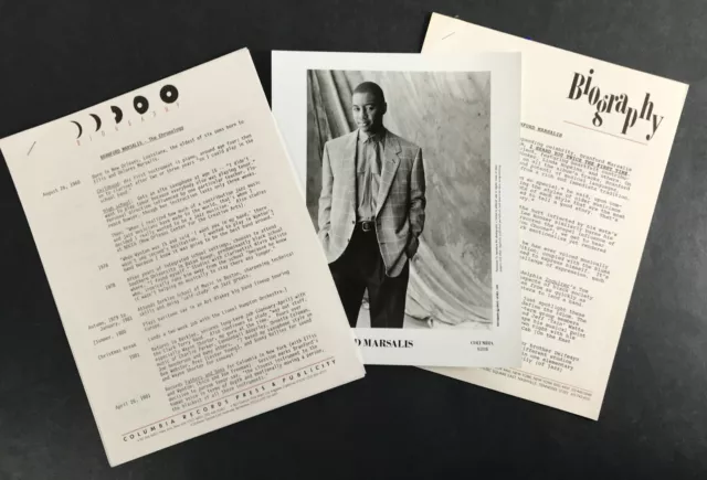 Branford Marsalis Music Press Kit Columbia Records 1992 Jazz Saxophone  pk2