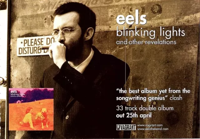 (Moj16) Magazine Advert 5X9" Eels : Blinking Lights Album