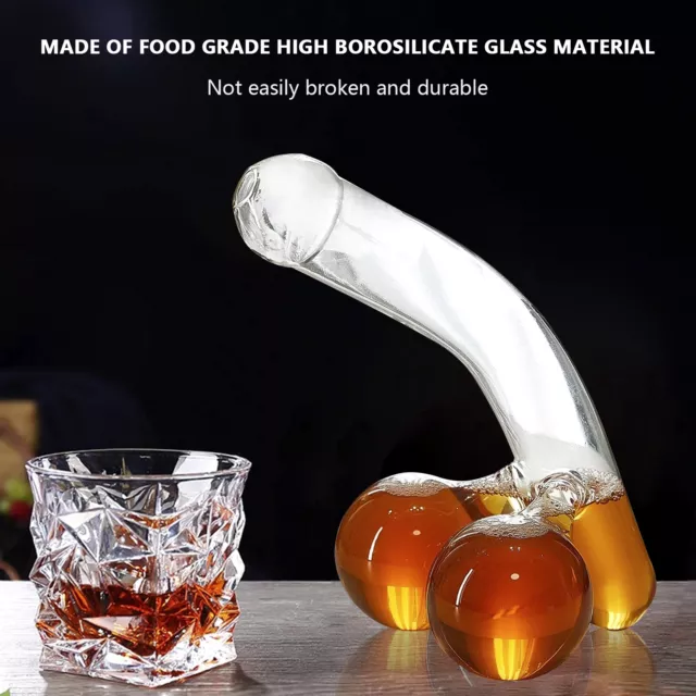 Novelty Whiskey Decanter Glass Decanter for Wine Scotch Funny Drinkware .E