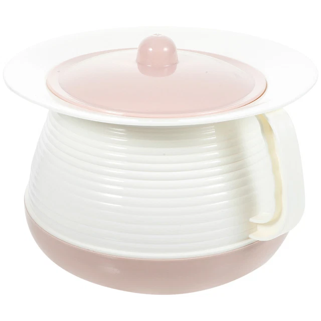 TOPBATHY Vaso Da Letto Portatile Con Coperchio – Plastica Ispessita, Per Bambini, Anziani, Campeggio - 5