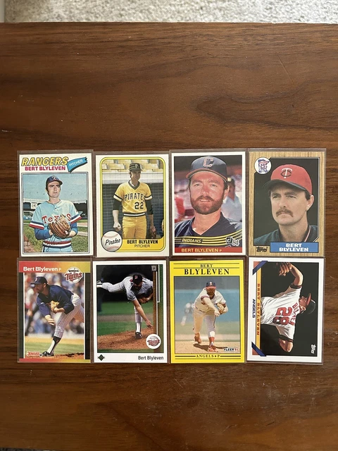 BERT BLYLEVEN (8) Card Lot 1977/81 Fleer/&84 Donruss /87/89UD/91 Fleer/93  Nice $3.34 - PicClick AU