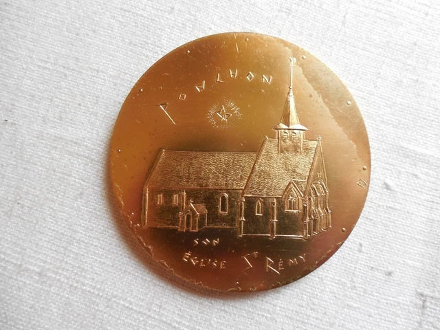 BIG MEDAILLE DE Bronze Monnaie De Paris Pour Les Voeux Signée J