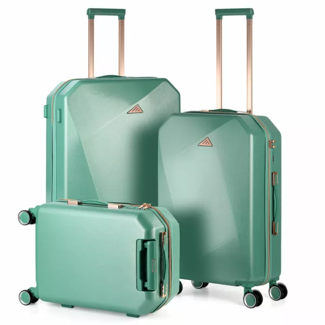 3 Piece Luggage Set Trolley Travel Suitcase ABS+PC Hardside with Spinner Wheels