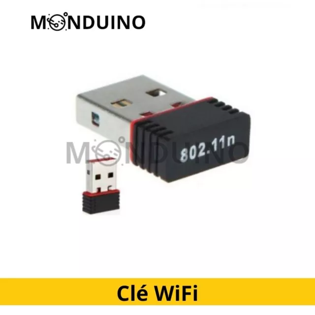 Clé USB WiFi Adaptateur Sans Fil Dongle Wireless Antenne Intégrée Ethernet