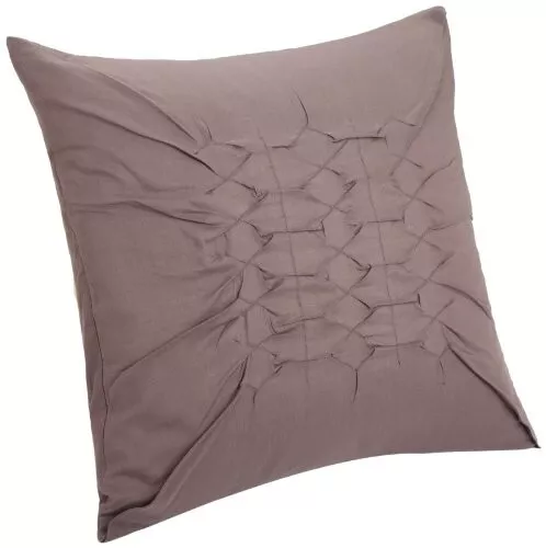 Calvin Klein 1004 Rosewood Home Gathered Diamonds Pillow 18x18 in