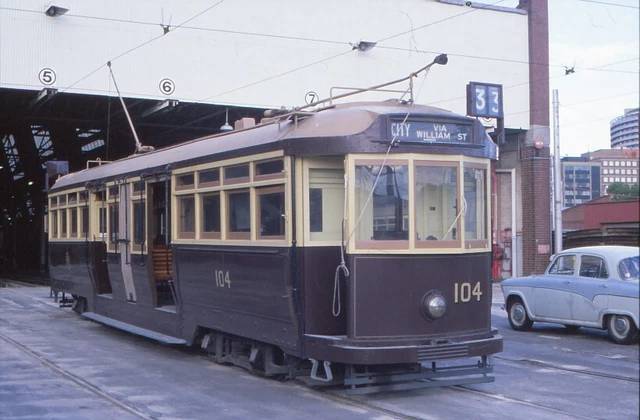 altes DIA Straßenbahn Melbourne Australien 1989 Tram agü-Q2-18