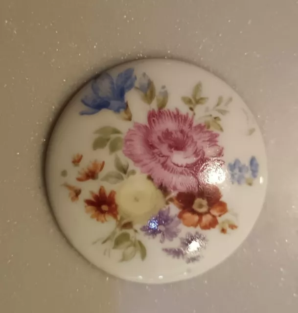 Médaillon Porcelaine DECOR Floral