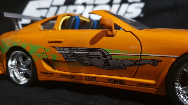 Cadre voiture Toyota Supra MK4 (FAST AND FURIOUS) échelle 1/43 - France