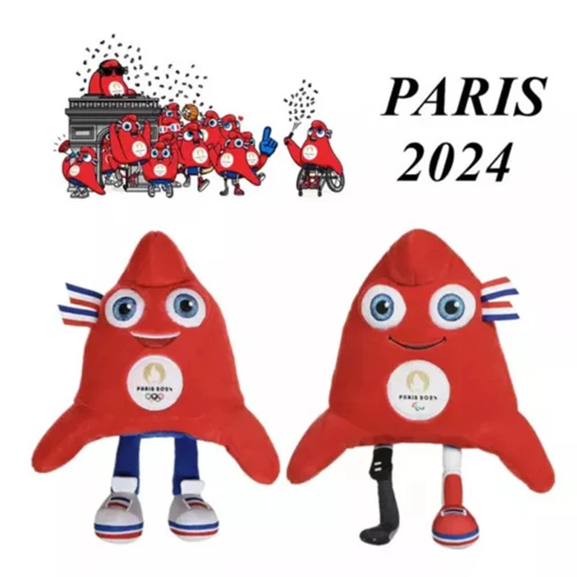 PARIS 2024 SUMMER Olympics The Olympic Phryge Mascot Plush Pendant Kids
