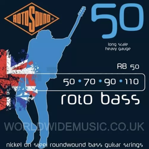 Rotosound ROTO BASS Long Scale Bass Guitar Strings - with choice of 4 gauges