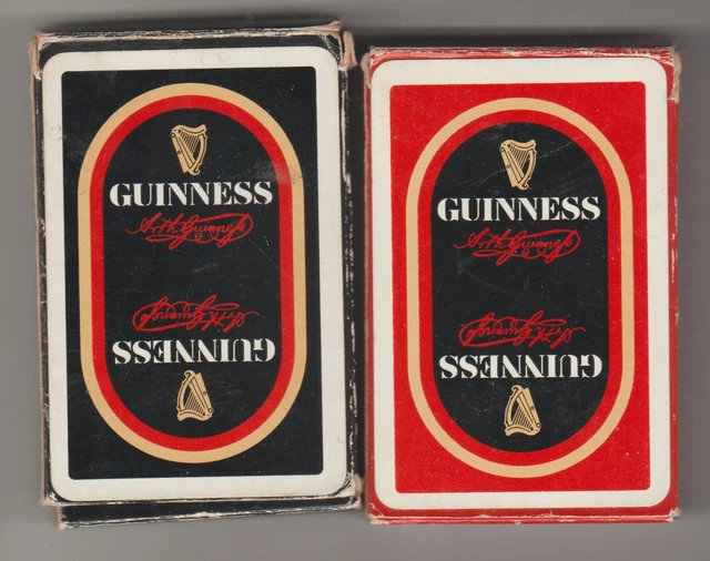 2X DIFFERENT PACKS GUINNESS BREWERY playing cards C £8.67 - PicClick UK