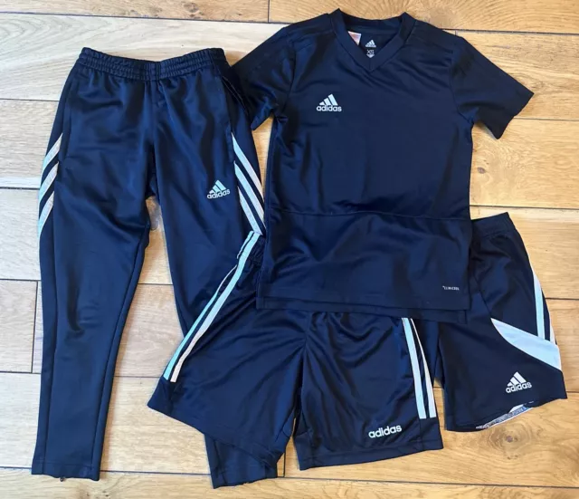 Boys Adidas Sports Bundle Age 7-10 Years 2x Shorts, 1x Track Pants, 1x T Shirt