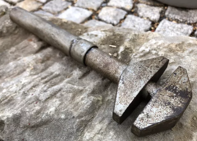 Alter Rollgabelschlüssel Franzose Engländer Altes Werkzeug Verstellbar schwer