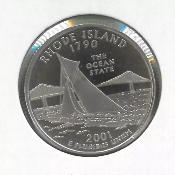 2001 S Washington Quarter Rhode Island Proof