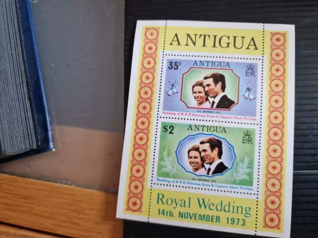 Antigua And Barbuda 1973 Sg Ms372 Royal Wedding Mnh