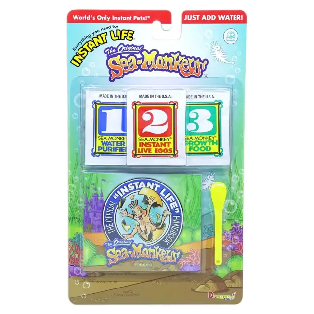 Sea Monkeys Instant Life Pack Includes Water Purifier Eggs ASSORTED