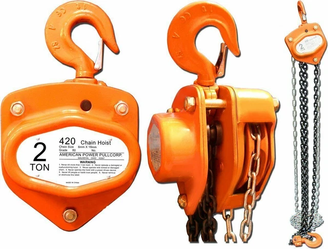 American Power Pull 420 Chain Block, 2-Ton Hoist