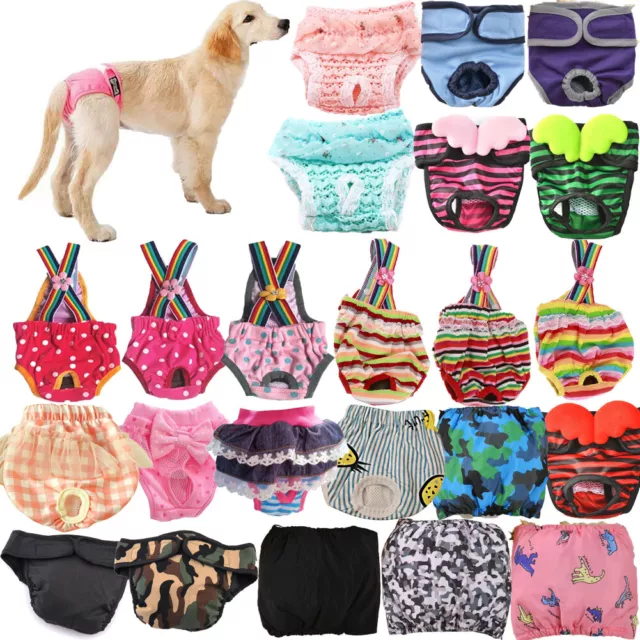 FEMALE DOG DIAPER Nappy Physiological Menstruation Suspender Underwear Br  LVE UK £11.59 - PicClick UK