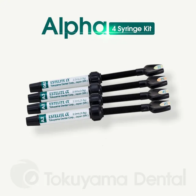 Tokuyama Dental Estelite Alpha Syringe Kit of 4 Syringes Free Ship