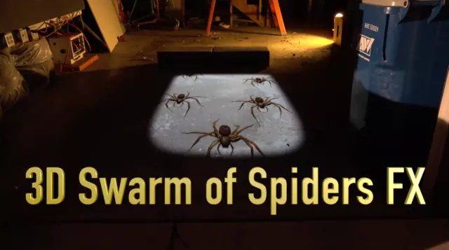 Swarm of Spiders, Halloween Projection Coupon for Files JON HYERS Stan 3D