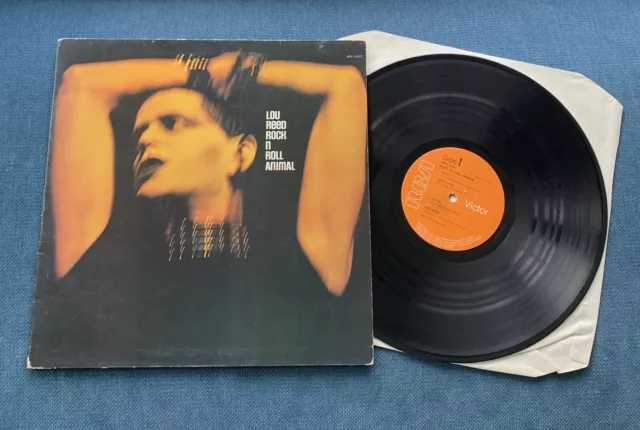 Lou Reed - Rock 'N' Roll Animal Uk 1St Press Vinyl Lp Gatefold Orange Label Vg+