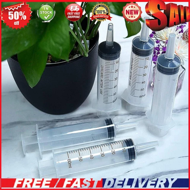 60ml Enema Syringe Health Plastic Syringe Without Needle for Animal Food Feeding